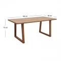 Τραπέζι Liora Megapap Mdf - ξύλινο χρώμα ακακίας 180x90x75εκ.