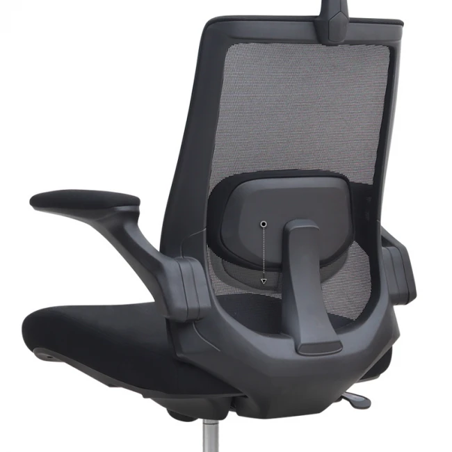 Καρέκλα γραφείου διευθυντική Belora Megapap με ύφασμα Mesh χρώμα μαύρο 63,5x62x117/127εκ.