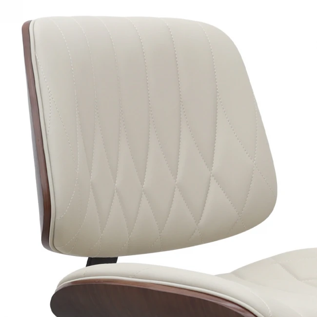 Καρέκλα γραφείου Corina Megapap από τεχνόδερμα χρώμα ανοιχτό μπεζ 60x65x82/92εκ.