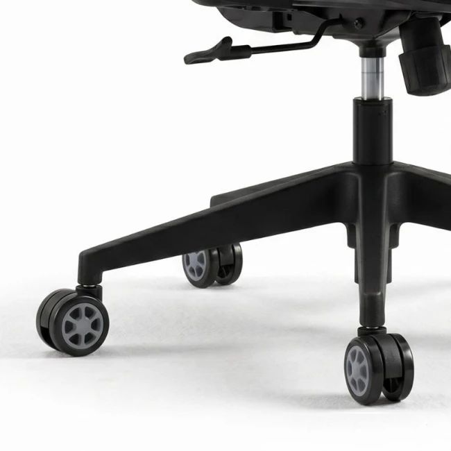 Ανταλλακτικά Ροδάκια Megapap για καρέκλες γραφείου σετ 5 τμχ χρώμα μαύρο - γκρι