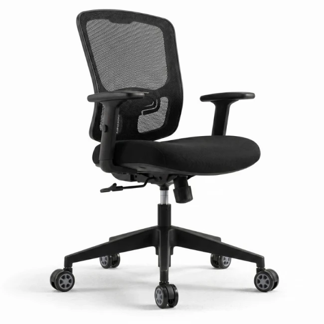 Ανταλλακτικά Ροδάκια Megapap για καρέκλες γραφείου σετ 5 τμχ χρώμα μαύρο - γκρι