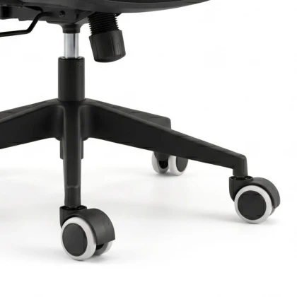 Ανταλλακτικά Ροδάκια Megapap για καρέκλες γραφείου σετ 5 τμχ χρώμα μαύρο - λευκό