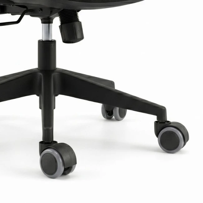 Ανταλλακτικά Ροδάκια Megapap για καρέκλες γραφείου σετ 5 τμχ χρώμα μαύρο - γκρι