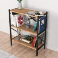 Βιβλιοθήκη Jocasta Megapap μεταλλική - μελαμίνης χρώμα pine oak 66x34x85εκ. Βιβλιοθήκη Jocasta Megapap μεταλλική - μελαμίνης χρώμα pine oak 66x34x85εκ.