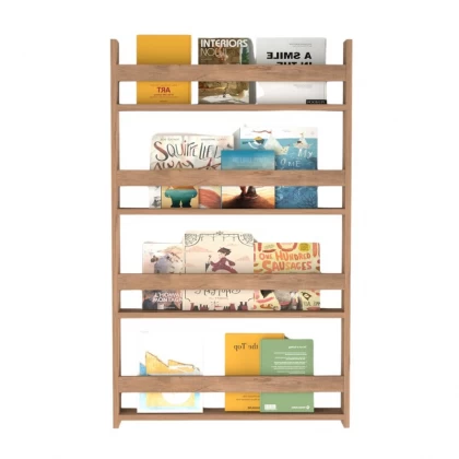 Επιτοίχια βιβλιοθήκη - ραφιέρα Montessori Megapap χρώμα pine oak 74x10x120εκ. Επιτοίχια βιβλιοθήκη - ραφιέρα Montessori Megapap χρώμα pine oak 74x10x120εκ.