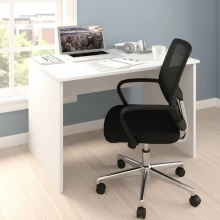 Γραφείο εργασίας Kalen Megapap χρώμα λευκό 90x60x74εκ.