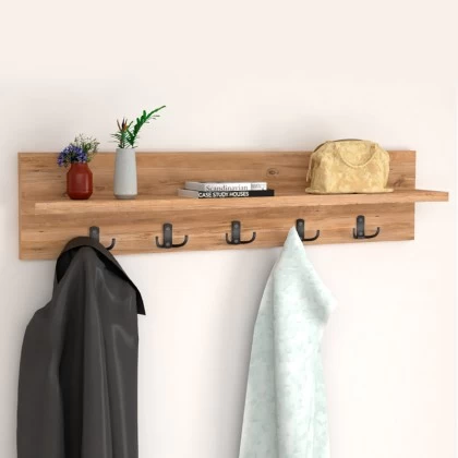 Κρεμάστρα τοίχου Kery Megapap χρώμα pine oak 80x11x18εκ. Κρεμάστρα τοίχου Kery Megapap χρώμα pine oak 80x11x18εκ.