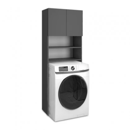 Έπιπλο πλυντηρίου Ramsey Megapap χρώμα ανθρακί 65x27x190,6εκ. Έπιπλο πλυντηρίου Ramsey Megapap χρώμα ανθρακί 65x27x190,6εκ.