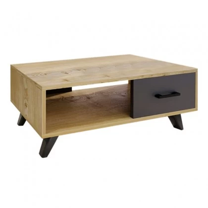 Τραπεζάκι σαλονιού Gilbert Megapap χρώμα sapphire oak - ανθρακί 90x45x35εκ. Τραπεζάκι σαλονιού Gilbert Megapap χρώμα sapphire oak - ανθρακί 90x45x35εκ.
