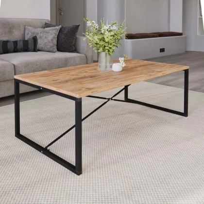 Τραπεζάκι σαλονιού Harte Megapap χρώμα pine oak 100x55x42εκ. Τραπεζάκι σαλονιού Harte Megapap χρώμα pine oak 100x55x42εκ.