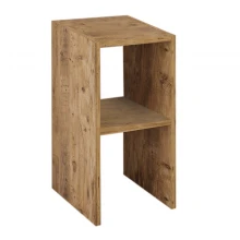 Κομοδίνο - Τραπεζάκι βοηθητικό Tagore Megapap χρώμα pine oak 30x30x60εκ.