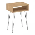 Κομοδίνο μελαμίνης Scott Megapap χρώμα sapphire oak 40x30x60εκ.