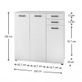 Παπουτσοθήκη - ντουλάπι Polly Megapap χρώμα λευκό 108x35x108εκ. Παπουτσοθήκη - ντουλάπι Polly Megapap χρώμα λευκό 108x35x108εκ.