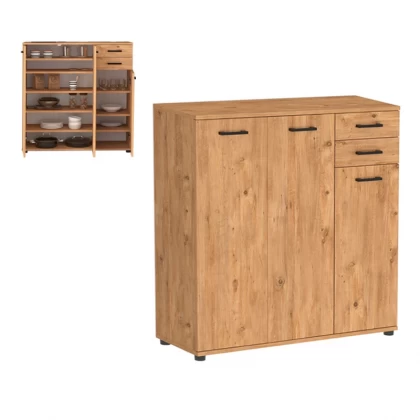 Παπουτσοθήκη - ντουλάπι Polly Megapap χρώμα pine oak 108x35x108εκ. Παπουτσοθήκη - ντουλάπι Polly Megapap χρώμα pine oak 108x35x108εκ.