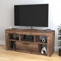 Έπιπλο τηλεόρασης Midili Megapap χρώμα καπνιστή καρυδιά 135x42x60,7εκ.