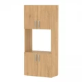 Ντουλάπα κουζίνας Armado Megapap χρώμα sapphire oak 60x32x140εκ.
