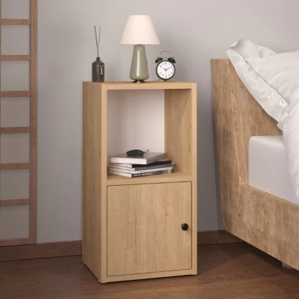Κομοδίνο Vito Megapap χρώμα sapphire oak 34x30x66,4εκ. Κομοδίνο Vito Megapap χρώμα sapphire oak 34x30x66,4εκ.