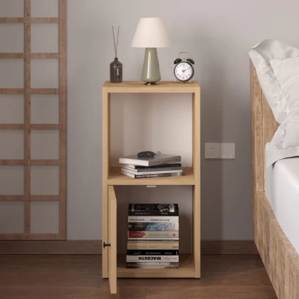 Κομοδίνο Vito Megapap χρώμα sapphire oak 34x30x66,4εκ. Κομοδίνο Vito Megapap χρώμα sapphire oak 34x30x66,4εκ.