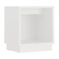 Κομοδίνο Gino Megapap χρώμα λευκό 40x35,3x45εκ.
