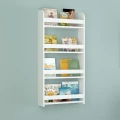Επιτοίχια βιβλιοθήκη - ραφιέρα Montessori Megapap χρώμα λευκό 60x15x120εκ.
