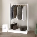 Έπιπλο εισόδου Belgum Megapap χρώμα λευκό 87,3x35x128εκ.