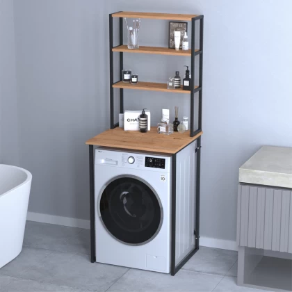 Έπιπλο πλυντηρίου Bobby Megapap χρώμα pine oak 67x60x178εκ. Έπιπλο πλυντηρίου Bobby Megapap χρώμα pine oak 67x60x178εκ.