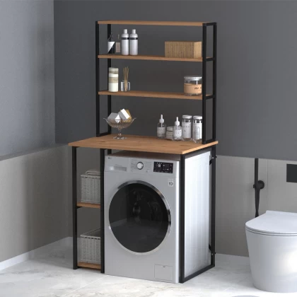 Έπιπλο πλυντηρίου Berkus Megapap χρώμα pine oak 90x60x178εκ. Έπιπλο πλυντηρίου Berkus Megapap χρώμα pine oak 90x60x178εκ.