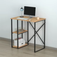 Γραφείο εργασίας Verno Megapap χρώμα pine oak 90x59,8x92,8εκ.