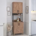 Έπιπλο κουζίνας Sedef Megapap χρώμα pine oak 61x40x202,1εκ. Έπιπλο κουζίνας Sedef Megapap χρώμα pine oak 61x40x202,1εκ.