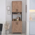 Έπιπλο κουζίνας Sedef Megapap χρώμα pine oak 61x40x202,1εκ. Έπιπλο κουζίνας Sedef Megapap χρώμα pine oak 61x40x202,1εκ.