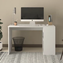 Γραφείο εργασίας Smyrna Megapap χρώμα λευκό 120x60x74,4εκ.