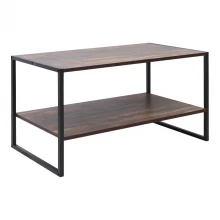 Τραπεζάκι σαλονιού Giza Megapap χρώμα rustic καρυδί 90,2x50,3x50,4εκ.