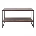 Τραπεζάκι σαλονιού Giza Megapap χρώμα rustic καρυδί 90,2x50,3x50,4εκ.