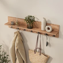 Κρεμάστρα τοίχου Kery Megapap χρώμα pine oak 91x11x20εκ.