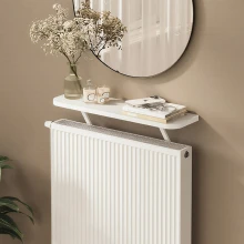 Ραφιέρα τοίχου Barca Megapap χρώμα λευκό 60x17,5x20,4εκ.
