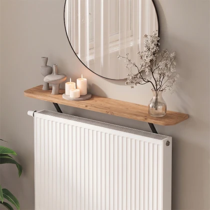 Ραφιέρα τοίχου Barca Megapap χρώμα pine oak 91x17,5x20,4εκ.