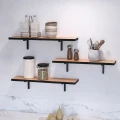 Ραφιέρα τοίχου Versa Megapap 3 τεμαχίων χρώμα pine oak 80x19x17εκ.