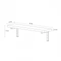 Ραφιέρα τοίχου Versa Megapap 3 τεμαχίων χρώμα pine oak 80x19x17εκ.