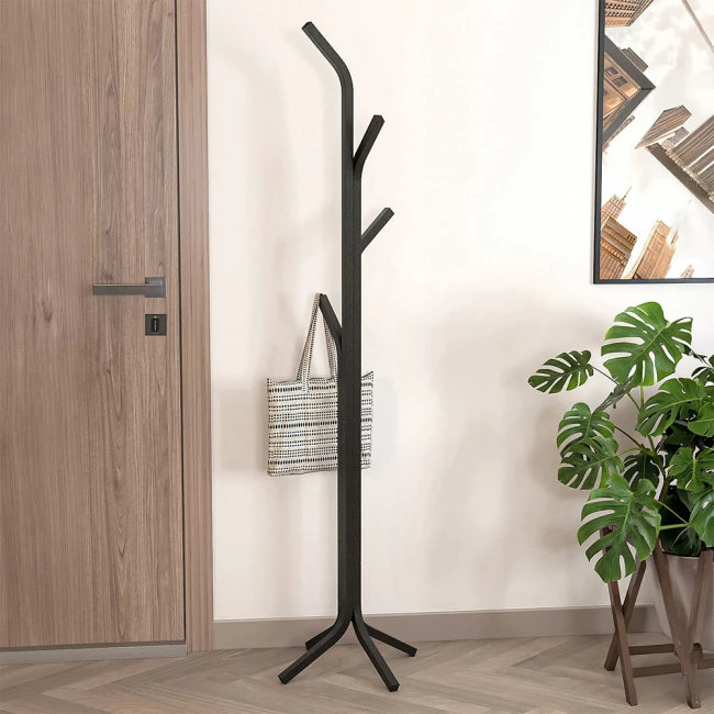 Καλόγερος Triad Megapap μεταλλικός χρώμα μαύρο 37,5x37,5x146,8εκ.