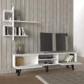 Σύνθεση τηλεόρασης Salerno Megapap χρώμα λευκό 180x35x51εκ.