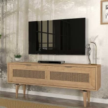 Έπιπλο τηλεόρασης Sirona Megapap χρώμα sapphire oak 140x30x55εκ.
