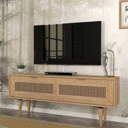 Έπιπλο τηλεόρασης Sirona Megapap χρώμα sapphire oak 140x30x55εκ. Έπιπλο τηλεόρασης Sirona Megapap χρώμα sapphire oak 140x30x55εκ.