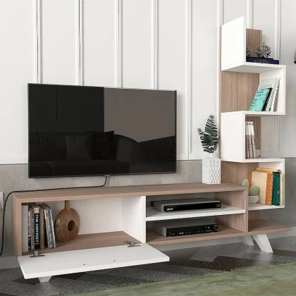 Έπιπλο τηλεόρασης Ceren Megapap χρώμα λευκό - cordoba 149,5x31x131,6εκ. Έπιπλο τηλεόρασης Ceren Megapap χρώμα λευκό - cordoba 149,5x31x131,6εκ.