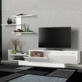 Σύνθεση τηλεόρασης Egemen Megapap χρώμα λευκό 180x32x40εκ.