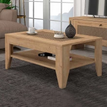 Τραπεζάκι σαλονιού Madura Megapap χρώμα sapphire oak 90x60x40εκ.