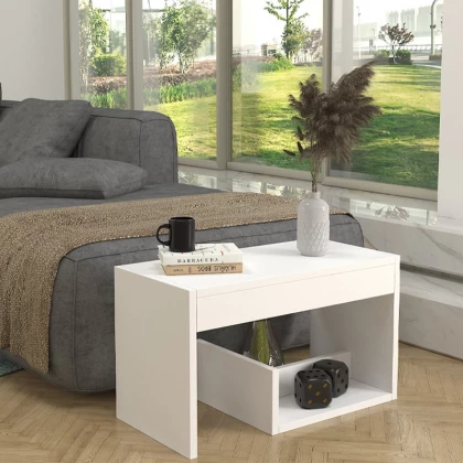 Τραπεζάκι βοηθητικό Rosana Megapap χρώμα λευκό 35x29,5x60εκ. Τραπεζάκι βοηθητικό Rosana Megapap χρώμα λευκό 35x29,5x60εκ.
