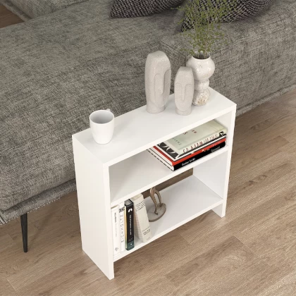 Τραπεζάκι βοηθητικό Silvanus Megapap χρώμα λευκό 51x17,5x49εκ. Τραπεζάκι βοηθητικό Silvanus Megapap χρώμα λευκό 51x17,5x49εκ.