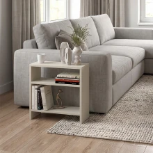 Τραπεζάκι βοηθητικό Silvanus Megapap χρώμα sandstone 51x17,5x49εκ.