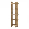 Βιβλιοθήκη Perla Megapap χρώμα sepet oak 48x22x170εκ.