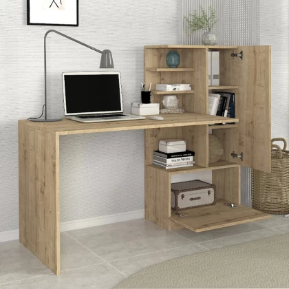 Γραφείο εργασίας Merino Megapap χρώμα sapphire oak 149,5x61,8x120εκ. Γραφείο εργασίας Merino Megapap χρώμα sapphire oak 149,5x61,8x120εκ.